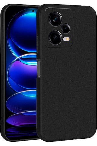 Noktaks - Xiaomi Uyumlu Xiaomi Redmi Note 12 Pro 5g - Kılıf Mat Soft Premier Silikon Kapak - Siyah T26476 Siyah