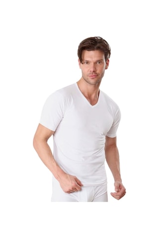 Çok Renkli 6'Lı V Yaka Atlet %100 Penye Redzone