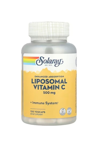 Solaray Enhanced Absorption Liposomal Vitamin C Phosphatidylcholine Sunflowers 100 Vegcaps