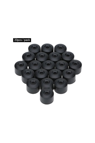 Suofeng 17mm Yıldız Delikli Lastik Vida Toz Koruma Kapağı 20 Adet + 1 Araç, Vw, Audi, Skoda Uyumlu Plastik Malzeme