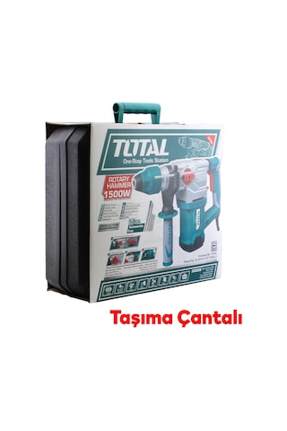 Total TH115326 Kırıcı Delici Darbeli Matkap 1500 W Kömürlü Ahşap Metal Beton Elektropnömatik Delme Kırma Makine