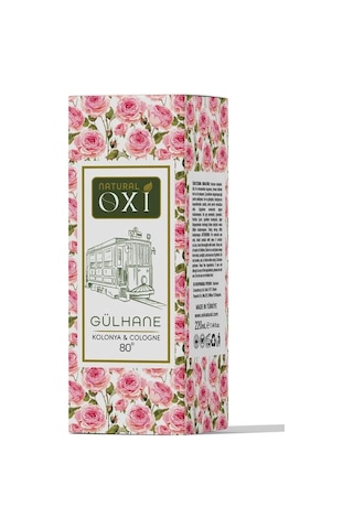 Oxi Natural Premium 80 Kolonya 220ml Cam Şişe Kutulu - Gülhane