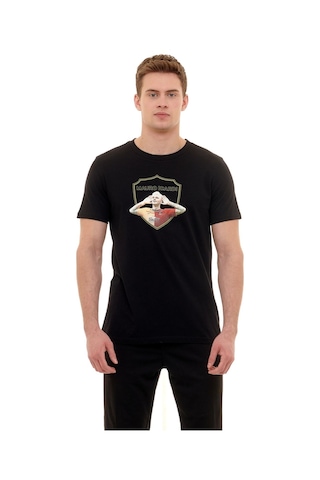 Galatasaray Siyah Gs İcardi T-shirt Kişiye Özel Kutulu 001