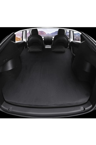 Tesla Model Y İçin Araç İçi Şişme Yatak Ve Yastık Seti + Pompalı