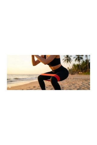 5'li Direnç Bandı Seti, Pilates Ve Fitness İçin, Dayanıklı Açık Bej