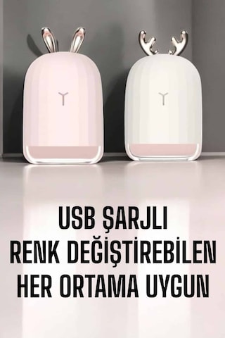 Hava Nemlendirici Aromaterapi Hava Temizleyici Semeglbl - 4 Renk Değiştirebilen