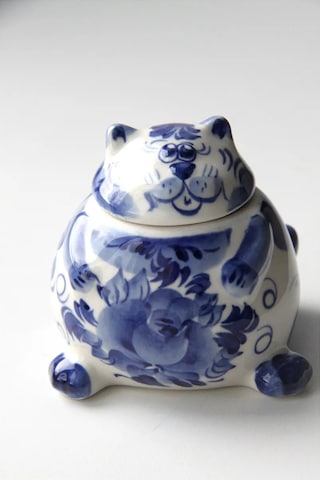 Terehoff Gjel Porselen Tuzluk Kedi 321436561 Mavi