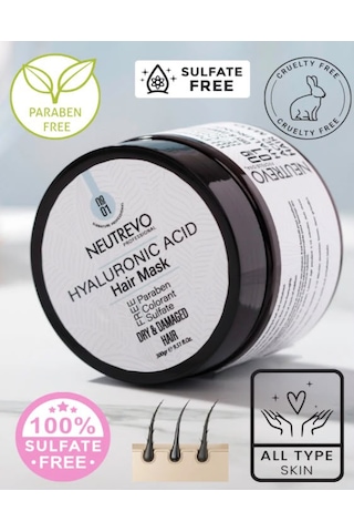 Neutrevo Professional No:1 Hyaluronic Acid Serisi Nem Ve Dolgunluk Veren Saç Bakım Maskesi 300 Ml