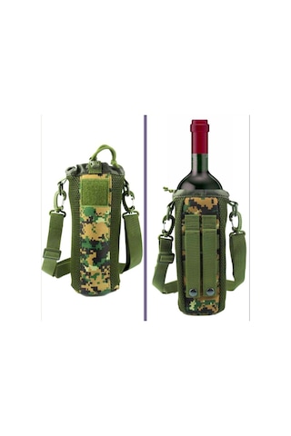 Omeniv Şişe Kılıfı Matara Termos Şarap Bira Viski Outdoor Sırt Ça Yeşil