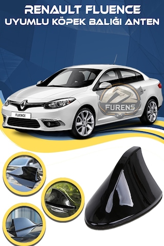 Renault Fluence Uyumlu Oto Balık Sırtı Anten Elektrikli Köpekbalığı Balina Tavan Anten