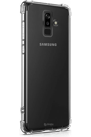 Blogy Galaxy J8 İle Uyumlu Crystal Fit Kılıf Crystal Clear