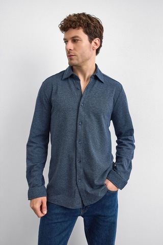 Back & Bond Erkek Gömlek B35w22011 119 Lacivert Lacivert