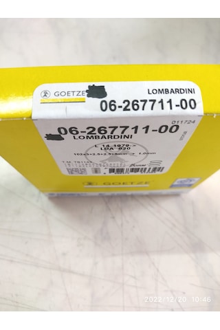 Antor/Lombardini 4ld820 17hp Segman Takımı Komple 1mm Nüral Goetze