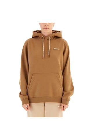 Columbia Csc U Marble Canyon Heavyweight Fleece Unisex Kapüşonlu Sweatshirt-4503 Delta Kahve