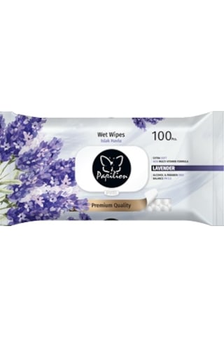 Papilion Lavanta Kokulu Islak Havlu 100'Lü