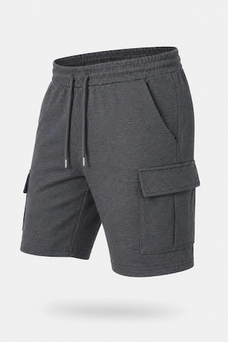 Wear Vexel Erkek 4 Cepli Kargo Şort Lastikli Bel Bağcıklı Rahat Kalıp Yazlık Şort - Antrasit Çok Renkli