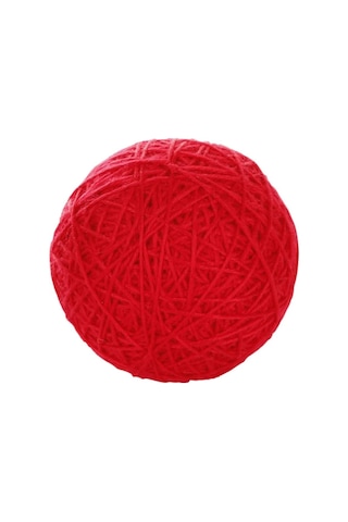 Kör Kediler İçin Çıngıraklı Kırmızı 10 CM Yumak Kedi Oyuncağı
