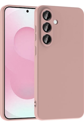 Samsung Galaxy Uyumlu S25 Fe Kılıf Zore Mara Lansman Kapak Açık Pembe