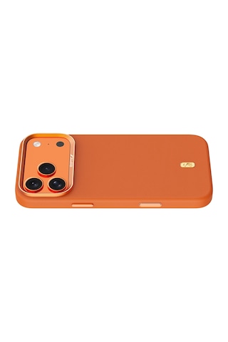 Apple iPhone 18 Pro Uyumlu Kılıf M-safe Şarj Özellikli Raptic Urban Nano Serisi Kapak Turuncu