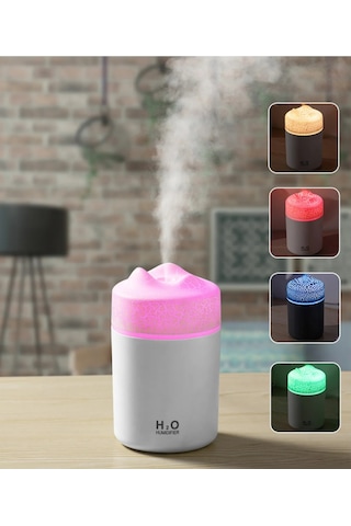 Humidifier 300 Ml Ultrasonik Hava Nemlendirici Volkanik Buhar Makinesi Ve Aroma Difüzörü