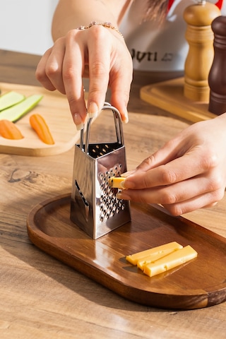 Porsima 4513 Paslanmaz Çelik Çok Amaçlı El Rendesi - Sarımsak Rendesi 12cm