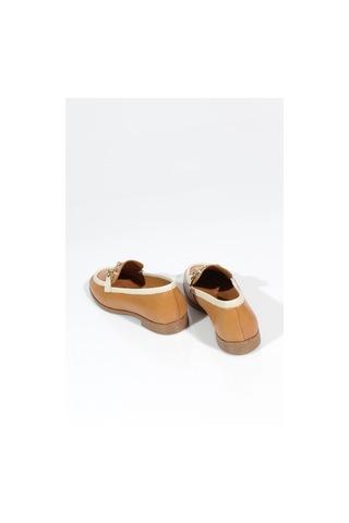 Dgn 07-1 Kadin Aksesuarli Loafer Ayakkabi Taba