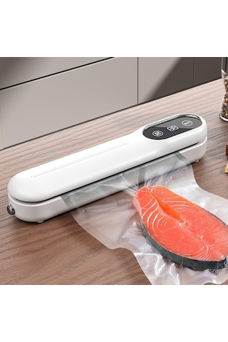 Createtech Vakum Tasarrufu Paketleyici Mühürleyen Homyl Gıda Ekmek Beyaz Beyaz Ob Beyaz