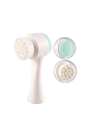Çift Taraflı Yüz Cilt Bakım Temizleme Fırçası