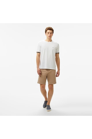 Nautica Erkek Beyaz Regular Fit T-shirt Düz V55225t Beyaz