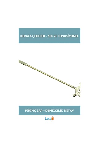 Letsii Şık Ergonomik Dümenli Pirinç Kerata Çekecek