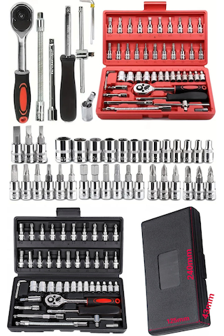 Staxx Power CRV46 46 Parça Otomatik Cırcırlı 1/4" Lokma Takımı