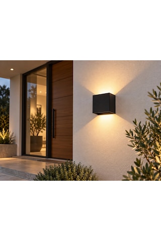 Dekoratif Led Aplik 10w Gün Işığı 3200k Duvar Aydınlatması Ip44 1 Adet Bx-316730 Çok Renkli