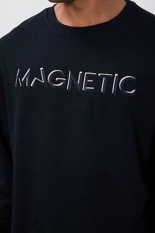 Tommy Life Lacivert Yazı Nakışlı O Yaka Rahat Form İçi Polarlı Erkek Sweatshirt - 88020 Lacivert