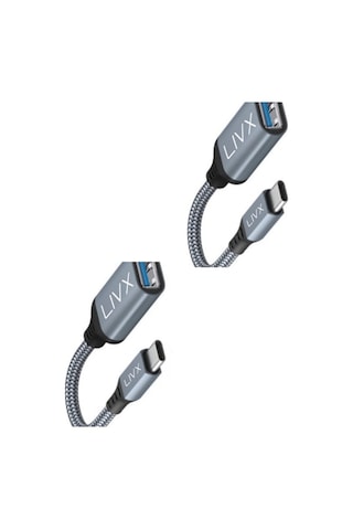 Livx Usb 3.0 To Type-c Çevirici Dönüştürücü 60w Hızlı Şarj Desteği 15 Cm Kablolu Otg Adaptör Sku: Smg8690010092168