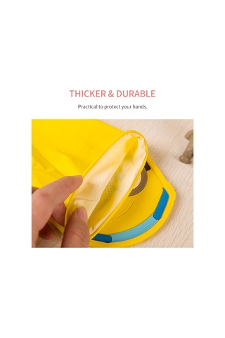 Ranyeek Sünger Lastik Ev İşleri Eldiveni - Yıkama Ve Temizlik İçin İnce L Beden Sarı Tam Parmaklı Eldiven