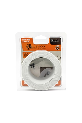 Lenox Lnx 520 Banyo Ve Mutfak Sızdırmazlık Bandı 38 Mm X 3,2 M, Beyaz, Kendinden Yapışkanlı