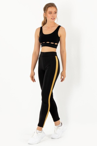 Doremi Active Sportive Kalın Çizgili Tayt-878 001