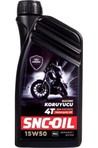 Snc-Oil Koruyucu Racing 4T 15W-50 Motosiklet Yağı 1 Litre