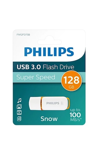 Phılıps 128gb Usb 3.0 Snow Turuncu Fm12fd75b/00