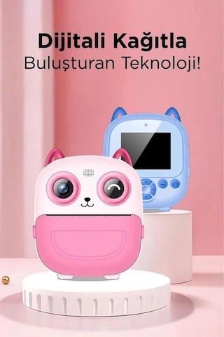 Vtn-98 Dijital Video Fotoğraf App Destekli Çocuk Kamerası Termal Resim Kağıt Baskılı Yazıcı