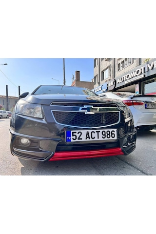 Chevrolet Cruze Uyumlu Ön Ek Karlık Mat Siyah Plastik 2009-2013 Makyajsız Kasa