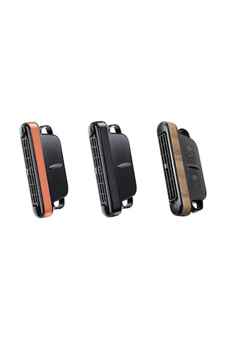 Araba Arka Koltuk Usb Tak-çalıştır Çift Türbin Sessiz Kanatsız Elektrikli Fan Cf04 Ahşap Desenli