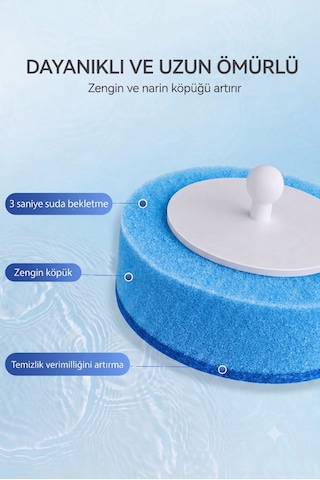 8 Adet 1 Paket Okyanus Premium Deterjanlı Tek Kullanımlık Tuvalet Temizleme Süngeri Duvara Mon