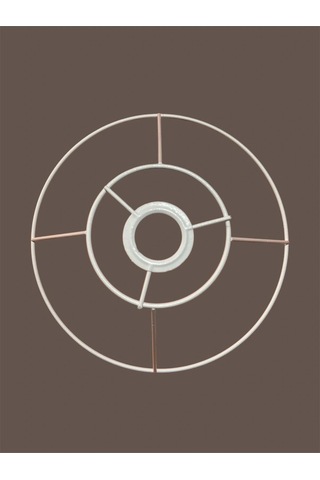 Huni Avize Teli , İskeleti Kısa Boy 30x13 Cm Beyaz Statik Boyalı Duy Takımı Dahil Beyaz