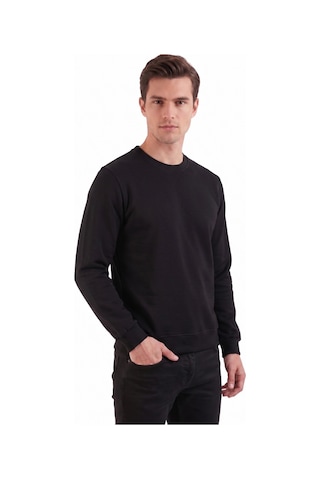 Baglan Erkek Sıfıyaka Sweatshirt Regular Kalıp Bgl-st05411 Siyah