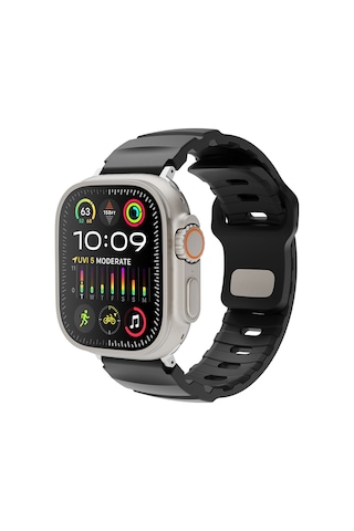 Apple Uyumlu Watch Seri 10-11 42mm Kordon 1/2/3/4/5/6/se/7/8/9 38-40-41mm Kd-143 Silikon Kordon