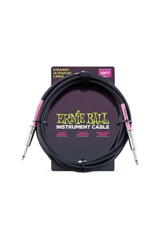 Ernie Ball P06048 10 Straight-Straight Instrument Cable Enstrüman