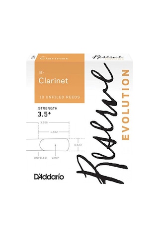 D'addario Reserve Evolution Clarinet Reeds 3,5 + - Dce10355 Sib K