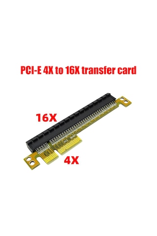 Xurunkeji Pcı-e 4x İla 16x Yükseltici Kart Pcı Express Dönüştürücü Erkekten Dişi Genişletici Adaptörü Pcıe 4x Kart 8x Kart 16x Kart Desteği