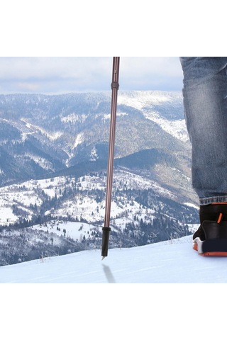 Homyl Yürüyüş Direkleri Yürüyüşü Için Alpenstock Siyah Siyah
